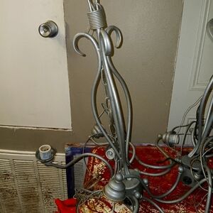 Vintage silver chandelier dual set